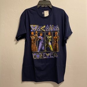 Marvel Black Panther Wakanda Forever Short Sleeve Graphic Tee NWT